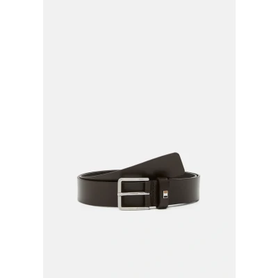 Image of BOSS THER FLAG Belt, Men&#039;s, Size: 32, Dark brown