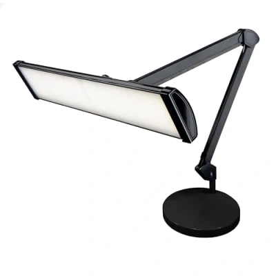 Image of Neatfi 3,500 Lumens Ultra LED Touch Control Task Lamp with Base, 45W Super Bright Desk Lamp, 270 Pcs SMD LED, 66CM Wide Metal 5 Brightness Levels, Dimmable, Eye Caring (Black)