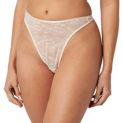Image of Triumph Bright Spotlight High Leg String Creamy Dream
