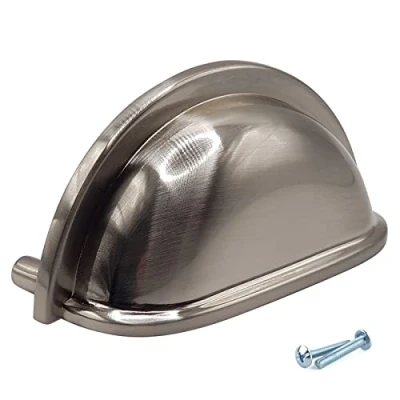 Image of M4TEC Cup Kitchen Cabinet Door Handles Cupboards Drawers Bedroom Furniture Pull Handle Brushed Stainless Steel. VD7 Series: 76 mm