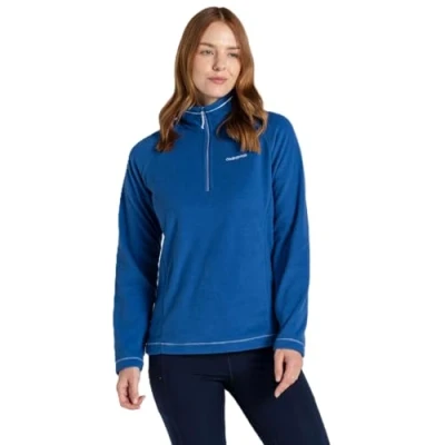 Image of Craghoppers Womens Miska Vi Half Zip Fleece, Blue, 20 EU