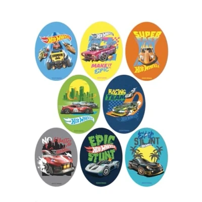 Image of 8 patches for cars, lorries Children&#039;s knee pads iron on repairing and decorating trousers, jackets, jumpers, backpacks