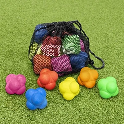 Image of FORZA Reflex Reaction Balls [2 Sizes] Speed And Agility Training Hand Eye Coordination Equipment (Standard [6 Pack])