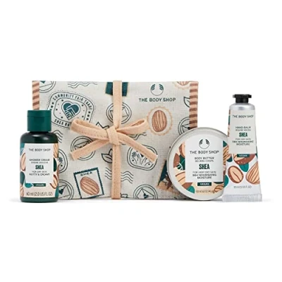 Image of The Body Shop Nutty &amp; Nourishing Shea 3 Pieces Mini Gift Set