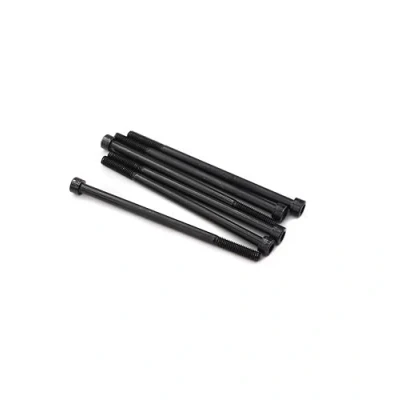 Image of 6 Pieces M6 x 110mm Socket Head Screw, Black,Part Threaded, DIN 912, Grade 12.9 Alloy Steel
