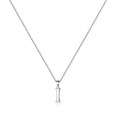 Image of TINGN S925 Sterling Silver Initial Necklaces for Women Girls, Dainty Hypoallergenic Personalised Letter I Necklace Girls Jewellery Gifts
