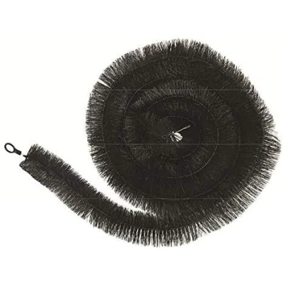 Image of Homezone 2 x 4m Gutter Brush Guard Leaf Black Protection Stops Blocked Drains