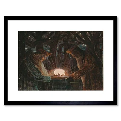 Image of Wee Blue Coo Ciurlionis Fairy Tale Of Kings Framed Wall Art Print