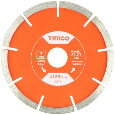 Image of 2x TIMCO Mortar Raking Diamond Blade Segmented MRE125