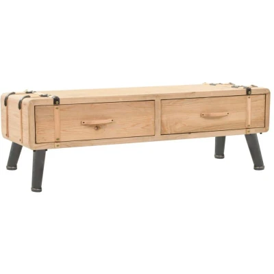 Image of vidaXL TV Cabinet Solid Fir Wood 120x33x35 cm