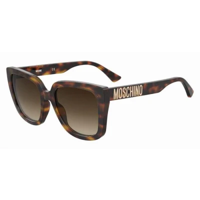 Image of Moschino Sunglasses, Women&#039;s, Size: 55, Havana