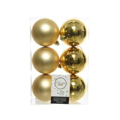 Image of Decoris Decoration, Polyvinyl Chloride Plastic, Gold, 8 cm