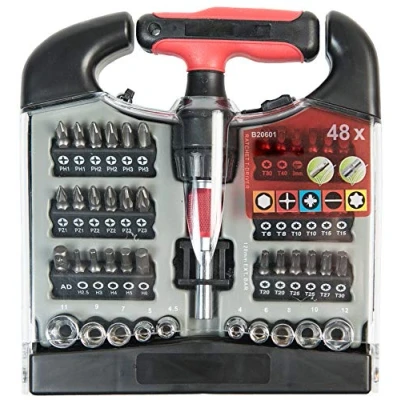 Image of CON:P B20601 T Ratchet Screwdriver Set, Set of 48 Pieces
