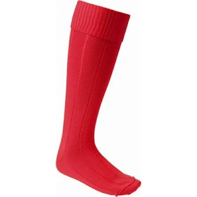 Image of Carta Sport Unisex (Boys) (12 2«) FOOTBALL SOCK RED BOYS SMALL 12 2 , Red, S UK