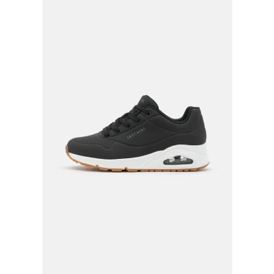 Image of Skechers Wide Fit UNO Trainers black, Women&#039;s, Size: 6.5, Black Pu
