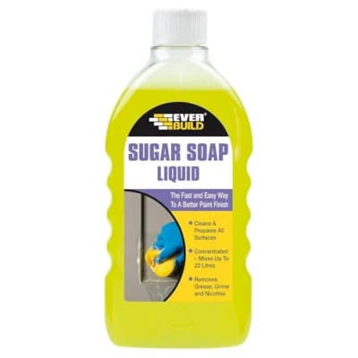 Image of Everbuild Sugar Soap Liquid Concentrate Removes Grease, Grime and Nicotine Stains Powerful Formula 500ml