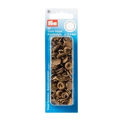 Image of Prym 393211 sew Free Popper Colour Snaps Star Gold, Silver, One Size
