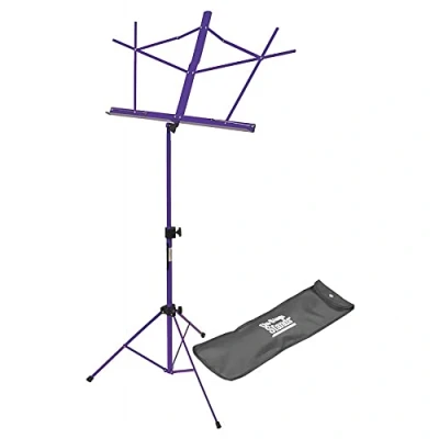 Image of On Stage SM7122PB Compact Folding Sheet Music Stand with Bag, Purple