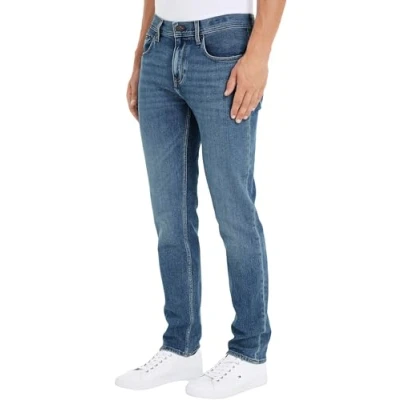 Image of Tommy Hilfiger Straight Denton leg jeans, Men&#039;s, Size: 38x36, Blue
