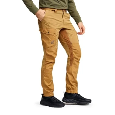 Image of RevolutionRace Rambler Lightweight Pro Trousers for Men, Outdoor Walking and Hiking Trousers, Dijon, S