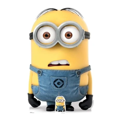 Image of DESPICABLE ME Dave Minion Life Size Cardboard Cut Out,Multi Colour,147 x 93 147 cm