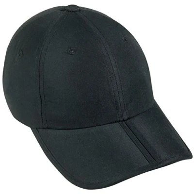 Image of Myrtle Beach Foldable 6 Panel Cap Made of Smooth Microfibre (Black)