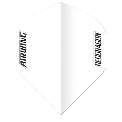 Image of RED DRAGON Airwing Unique Moulded White Standard Dart Flights 1 Set Per Pack (3 in total)