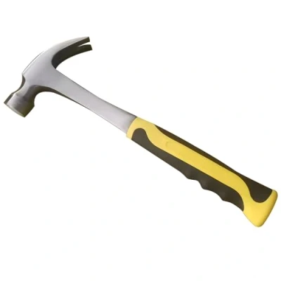 Image of Claw Hammer 16oz Straight for Electricians, Carpenters Home Improvement,Long Handle Rip with Smooth Face &amp; Shock Reduction Grip