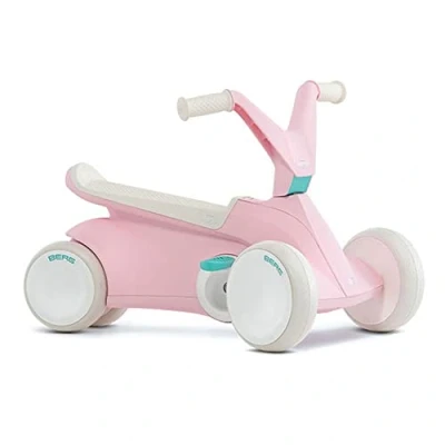Image of BERG GO2 Pink, ride and pedal, stable safe, long lasting playtime fun, whisper quiet tires