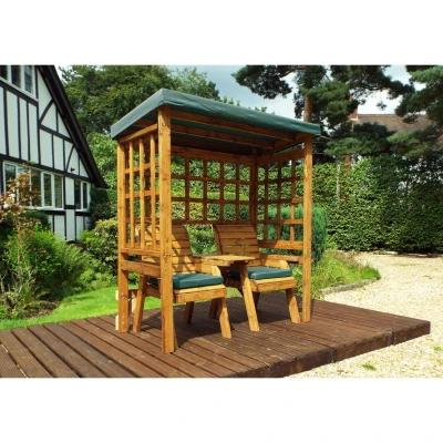 Image of Charles Taylor Henley Twin Seat Arbour Green W1720 D920 H1930 Weight 72kg