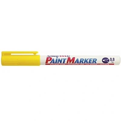 Image of Artline 444XF Extra Fine Paint Markers 0.8mm (Yellow)