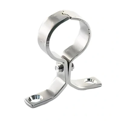 Image of Bag of 10 15mm Chrome Pipe Clip Bracket (Known as Brackets/Pipe Supports/Pipe / Clips/Chrome Clips Also Available in 15mm, 22mm, 28mm, 35mm and 42mm)