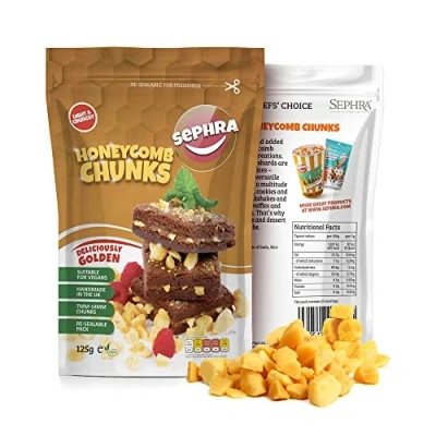 Image of Sephra Honeycomb Large Granules 125g Resealable Pouch 7mm 14mm pieces