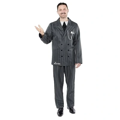 Image of Amscan 9917642 Men&#039;s Official Gomez Addams Halloween Fancy Dress Costume Size: X Large