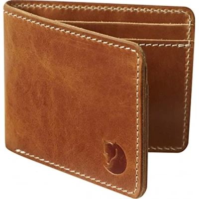 Image of Fjallraven 77307 249 Övik Wallet Gym Bag Unisex Leather Cognac Size One