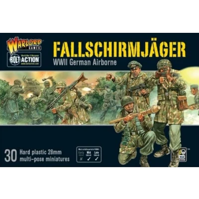 Image of Warlord Games Fallschirmjager 28mm Scale Plastic Miniatures for Bolt Action Highly Detailed World War 2 Table top Wargaming