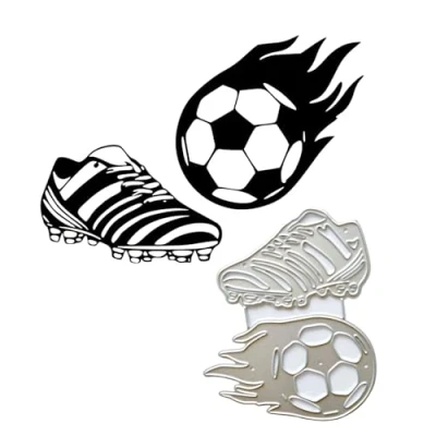 Image of Football Metal Cutting Dies DIY Craft Carbon Steel Embossing Template Stencil Scrapbooking for Card Die Cuts Mold Decor