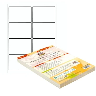 Image of Double Dragon A4 Self Adhesive Address Labels, 8 Per Sheet, 100 Sheets, 99.1x 67.7mm, 800 Labels (800 Labels)