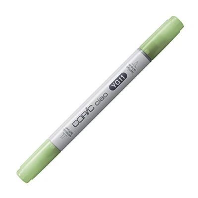 Image of Copic Ciao Coloured Marker Pen (YG 11) Mignonette, For Art &amp; Crafts, Colouring, Graphics, Highlighter, Design, Anime, Professional Beginners, Supplies Colouring Books