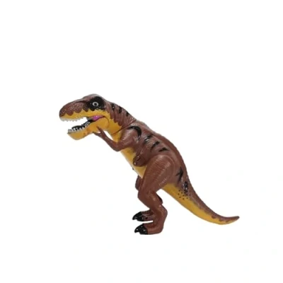 Image of PEBBLE HUG Kids Remote Control Dinosaur, Electronic Toy, Moving Action Figure, Dinosaur Playset with Light and Sound, Animal World, Easy to Play, Endless Fun (Brown)