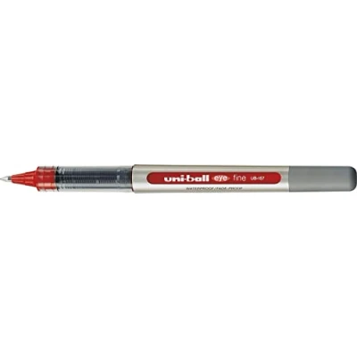 Image of uni ball Eye UB157 Rollerball Pen Fine 0.7mm Tip 0.5mm Line Red Ref 9000702