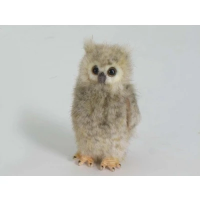 Image of Baby Screech Owl Plush Soft Toy by Hansa .5806. 12cm