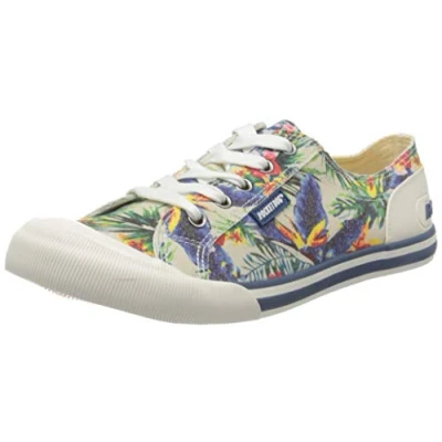 Image of Rocket Dog Women&#039;s JAZZIN Trainers, Multicolor Orlando Natural, 3 UK