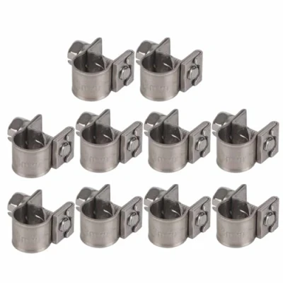 Image of 6 20mm T Bolt Clamp 304 Stainless Steel Pipe Heavy Duty Hose (Pack of 10)[6 8Mm]
