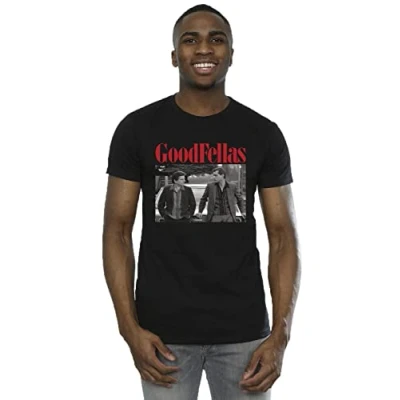 Image of Absolute Cult Goodfellas Men&#039;s Two Black T Shirt Large