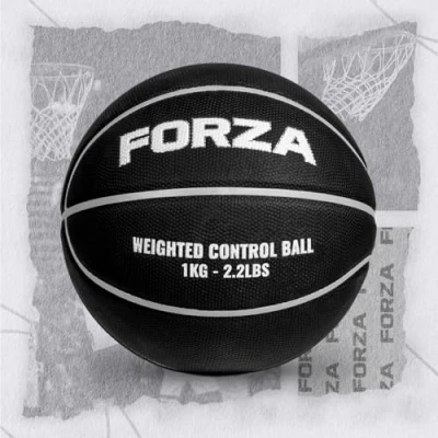 Image of FORZA Weighted Control Training Basketballs [Size 7 ] Improve Dribbling, Speed &amp; Strength 3 Weight Options: 1kg, 1.5kg or 2kg (1kg)