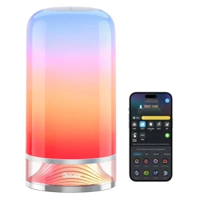 Image of Govee Bedside Touch Table Lamp, Night Light Kids LED RGBICWW Works with Matter and Alexa,with Music Sync 64 Scene Modes, 2700 6500k,Nightstand for Living Room, Bedroom Decor(Corded Electric)