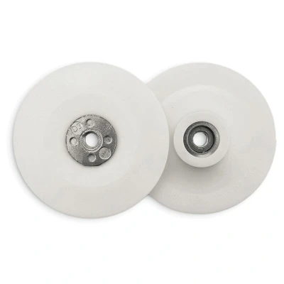 Image of Flexipads Angle Grinder Pad White 100mm (4in) 3/8 x 24 UNF FLE20030