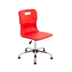 Image of Titan Swivel Senior Chair 435 525mm Seat Height Red T35 RG