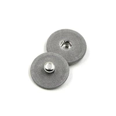 Image of Big Metal Copper Snap Fasteners Press Button Wrapped with Cloth DIY Sewing Accessory Pack of 10